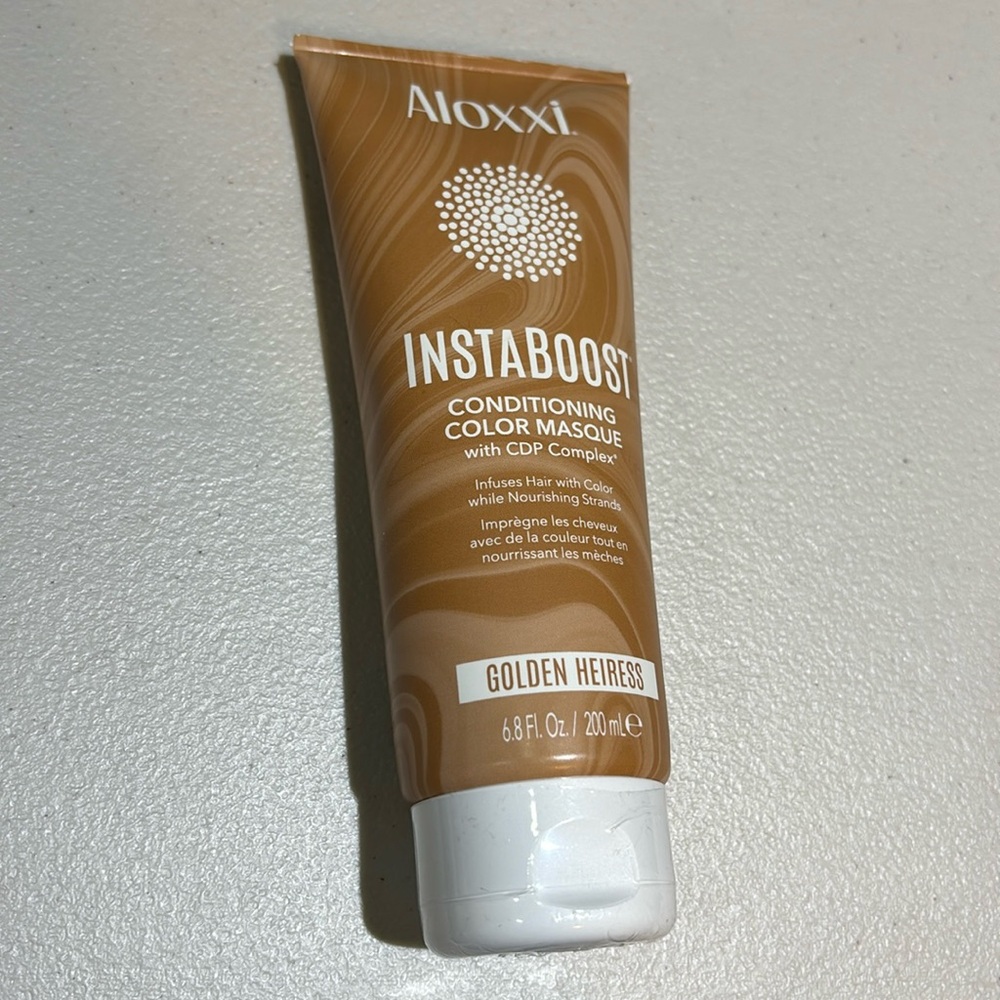 NWT Aloxxi InstaBoost Conditioning Color Masque GOLDEN HEIRESS 200ml